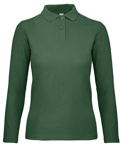 Women´s Long Sleeve Polo ID.001 — Bottle Green
