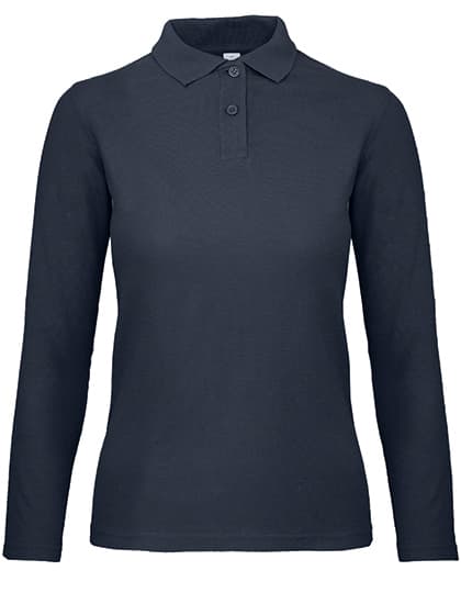 Women´s Long Sleeve Polo ID.001 — Navy