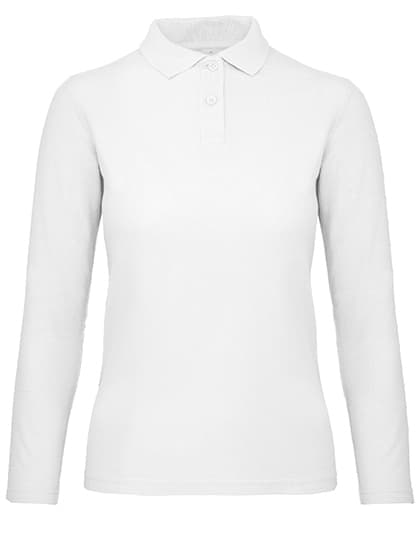 Women´s Long Sleeve Polo ID.001 — White