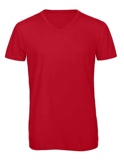 Men´s V-Neck Triblend T-Shirt — Red