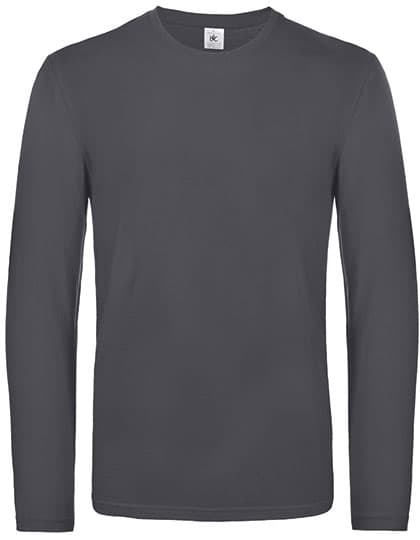 Men´s T-Shirt #E190 Long Sleeve — Dark Grey (Solid)