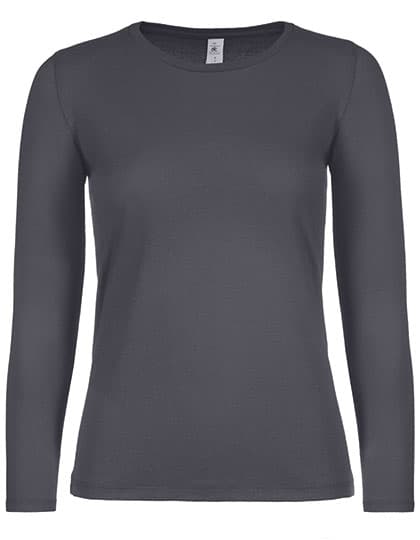 Women´s T-Shirt #E150 Long Sleeve — Dark Grey (Solid)