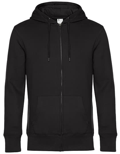 KING Zipped Hood Jacket_° — Black Pure
