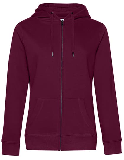 QUEEN Zipped Hood Jacket_° — Dark Cherry