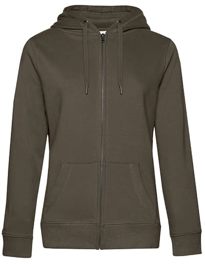 QUEEN Zipped Hood Jacket_° — Khaki