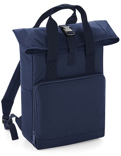 Twin Handle Roll-Top Backpack — Navy Dusk