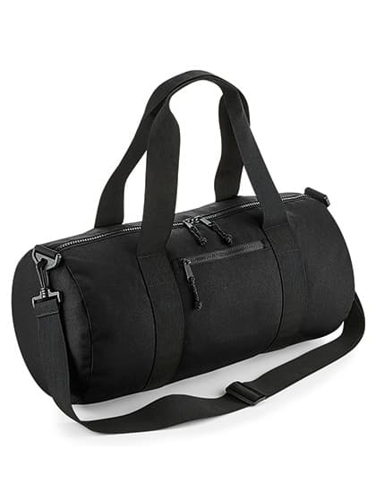 Recycled Barrel Bag — Black