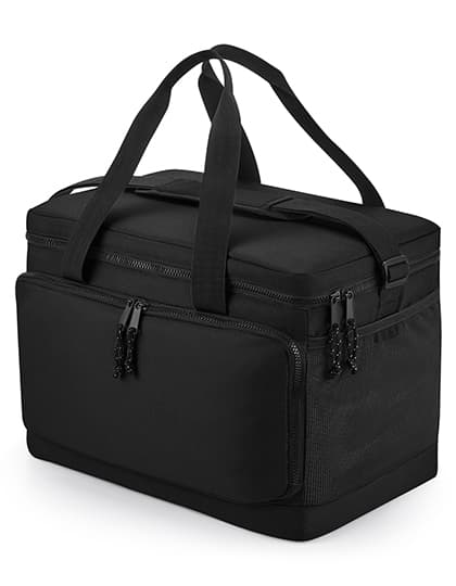 Recycled Large Cooler Shoulder Bag — Black