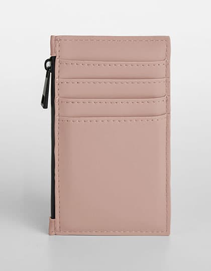 Matte PU Card Holder — Nude Pink