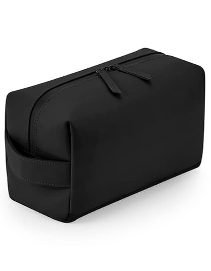 Matte PU Toiletry/ Accessory Case — Black