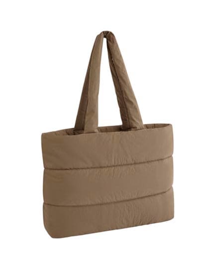 Quilted tote Bag — Earthy Green