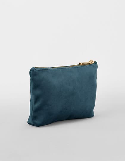 Velvet Accessory Bag — Blue Topaz