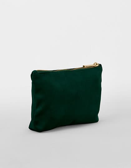 Velvet Accessory Bag — Dark Emerald