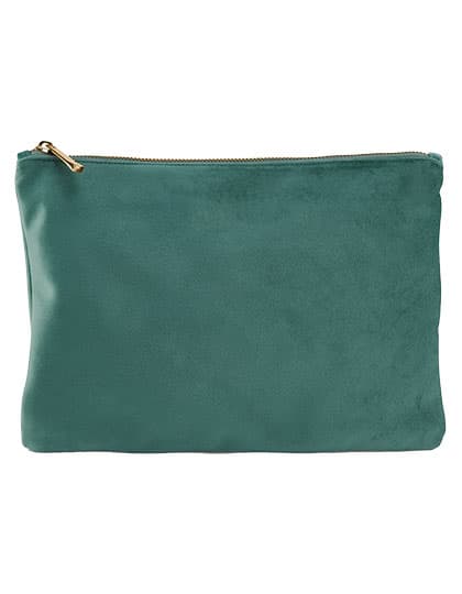Velvet Accessory Pouch — Jade