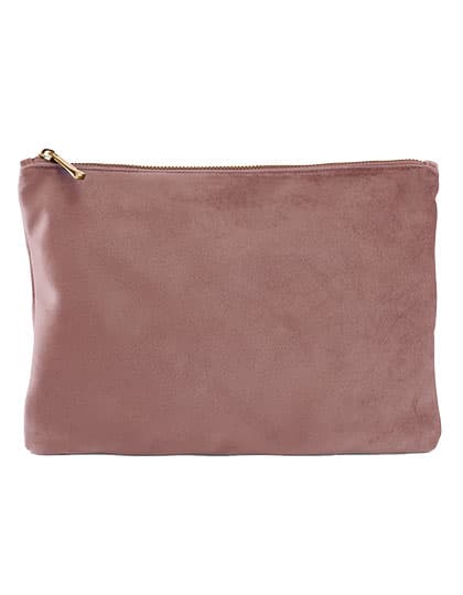 Velvet Accessory Pouch — Rose Quartz