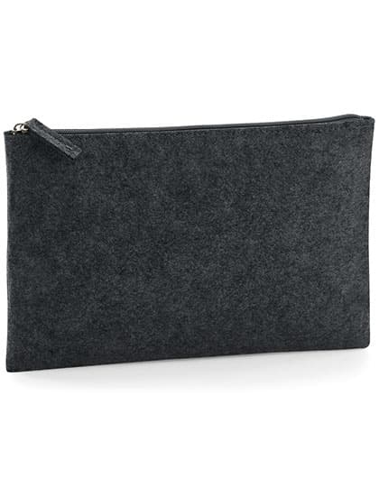 Felt Accessory Pouch — Charcoal Melange