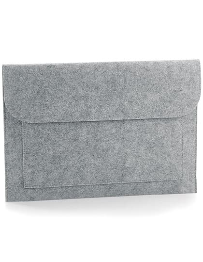Felt Laptop / Document Slip — Grey Melange