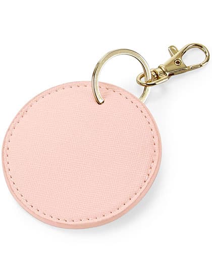 Boutique Circular Key Clip — Soft Pink