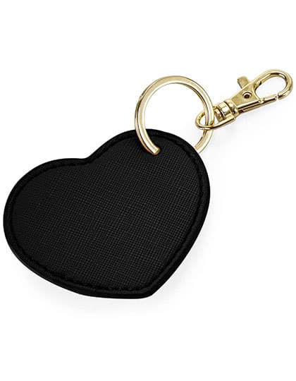 Boutique Heart Key Clip — Black