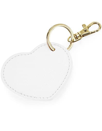 Boutique Heart Key Clip — Soft White