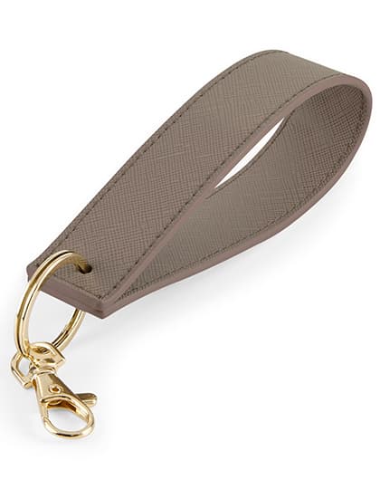 Boutique Wristlet Keyring — Taupe