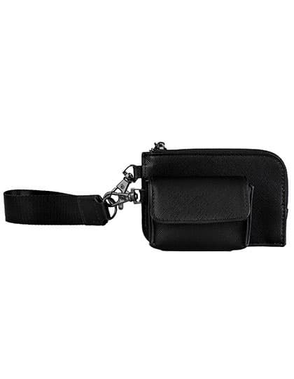 Boutique Pouch Wristlet — Black