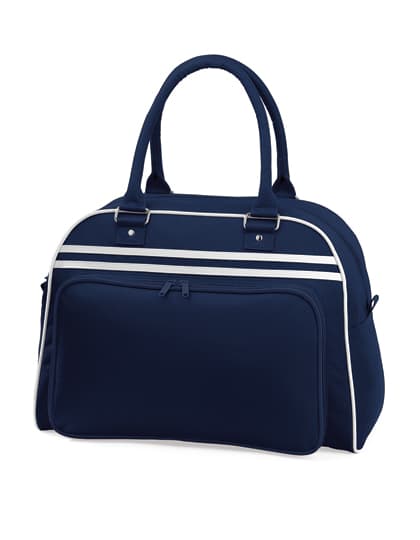Retro Bowling Bag — French Navy