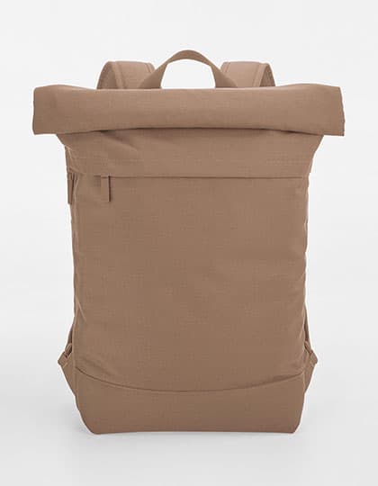 Simplicity Roll-Top Backpack — Hazelnut