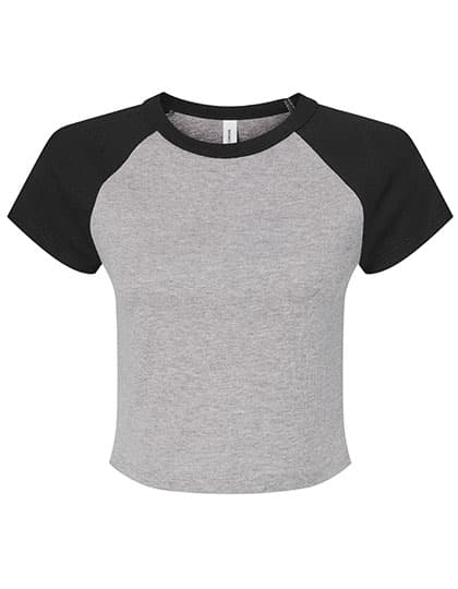 Women´s Micro Rib Raglan Baby Tee — Athletic Heather