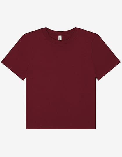 Women´s Heavy Boxy Tee — Maroon