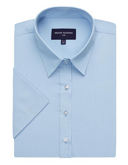 Eos Short Sleeve Blouse — Blue