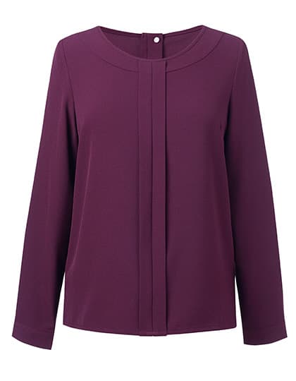 Women´s Roma Long Sleeve Blouse — Burgundy