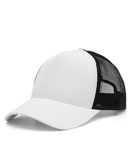 5-Panel Trucker Cap Recycled — White
