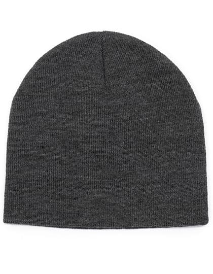POLYLANA® Basic Beanie — Dark Grey Melange