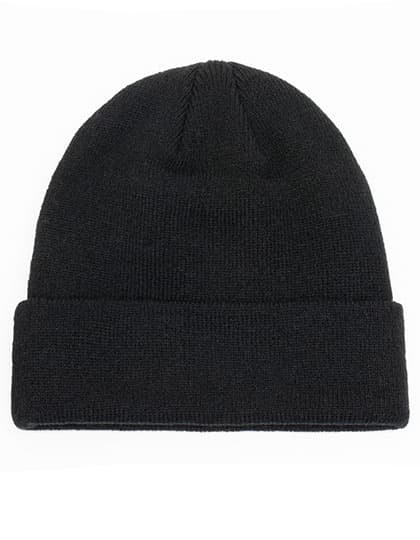 POLYLANA® Cuff Beanie — Black