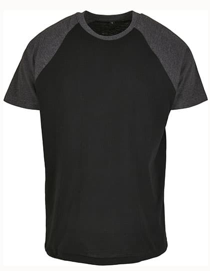 Raglan Contrast Tee — Black