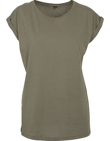 Ladies´ Extended Shoulder Tee — Olive