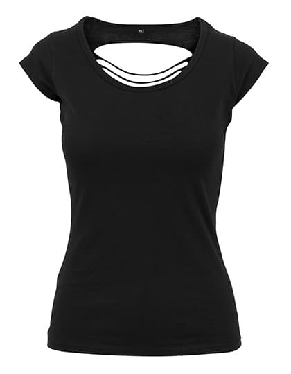 Ladies´ Back Cut Tee — Black