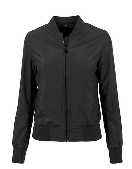 Ladies´ Nylon Bomber Jacket — Black