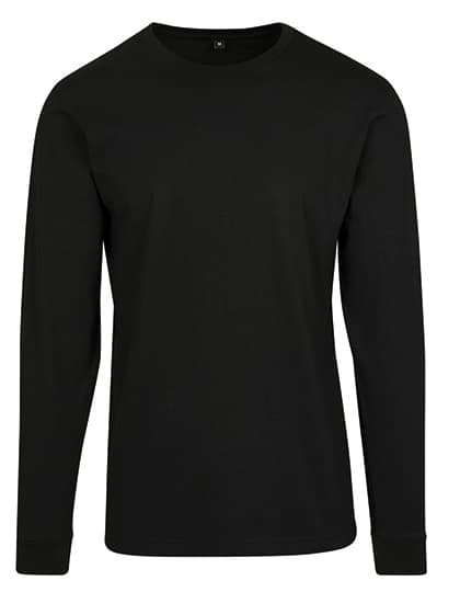 Long Sleeve Tee With Cuffrib — Black