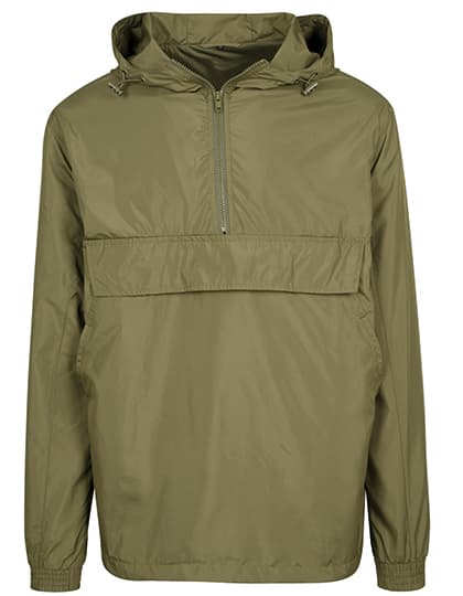 Basic Pull Over Jacket — Olive