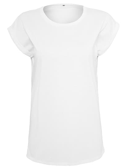 Ladies´ Organic Extended Shoulder Tee — White