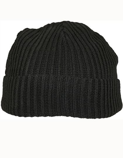 Recycled Yarn Fisherman Beanie — Black