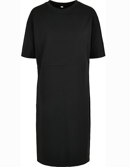 Ladies´ Organic Oversized Slit Tee Dress — Black