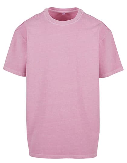 Acid Washed Heavy Oversize Tee — Cool Pink