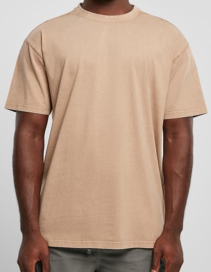 Acid Washed Heavy Oversize Tee — U. Beige
