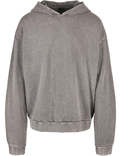Acid Washed Oversize Hoody — Asphalt