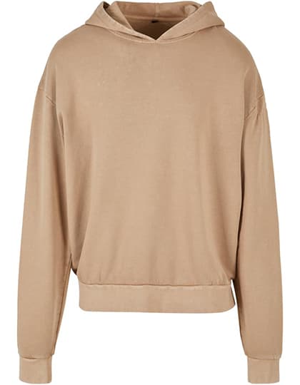 Acid Washed Oversize Hoody — U. Beige