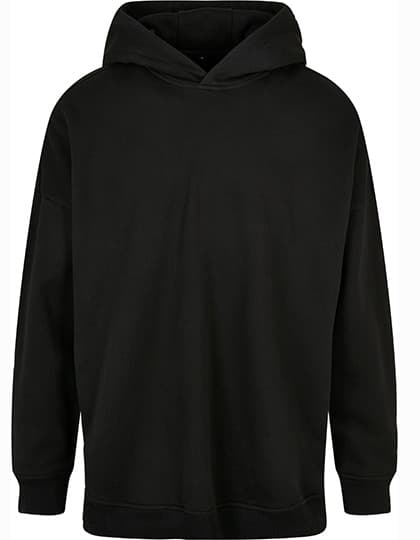 Oversized Cut On Sleeve Hoody — Black