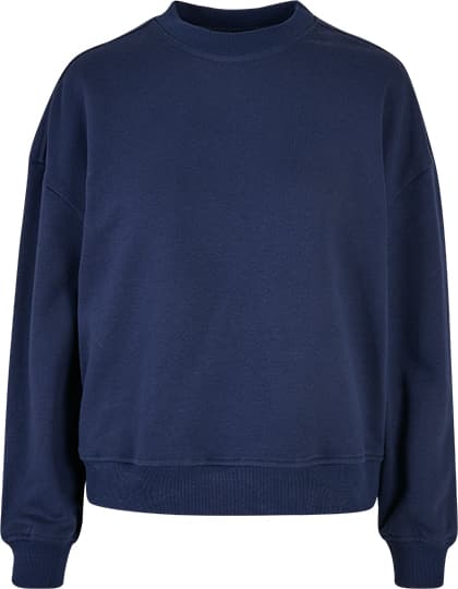 Ladies Oversized Crewneck Sweatshirt — Light Navy